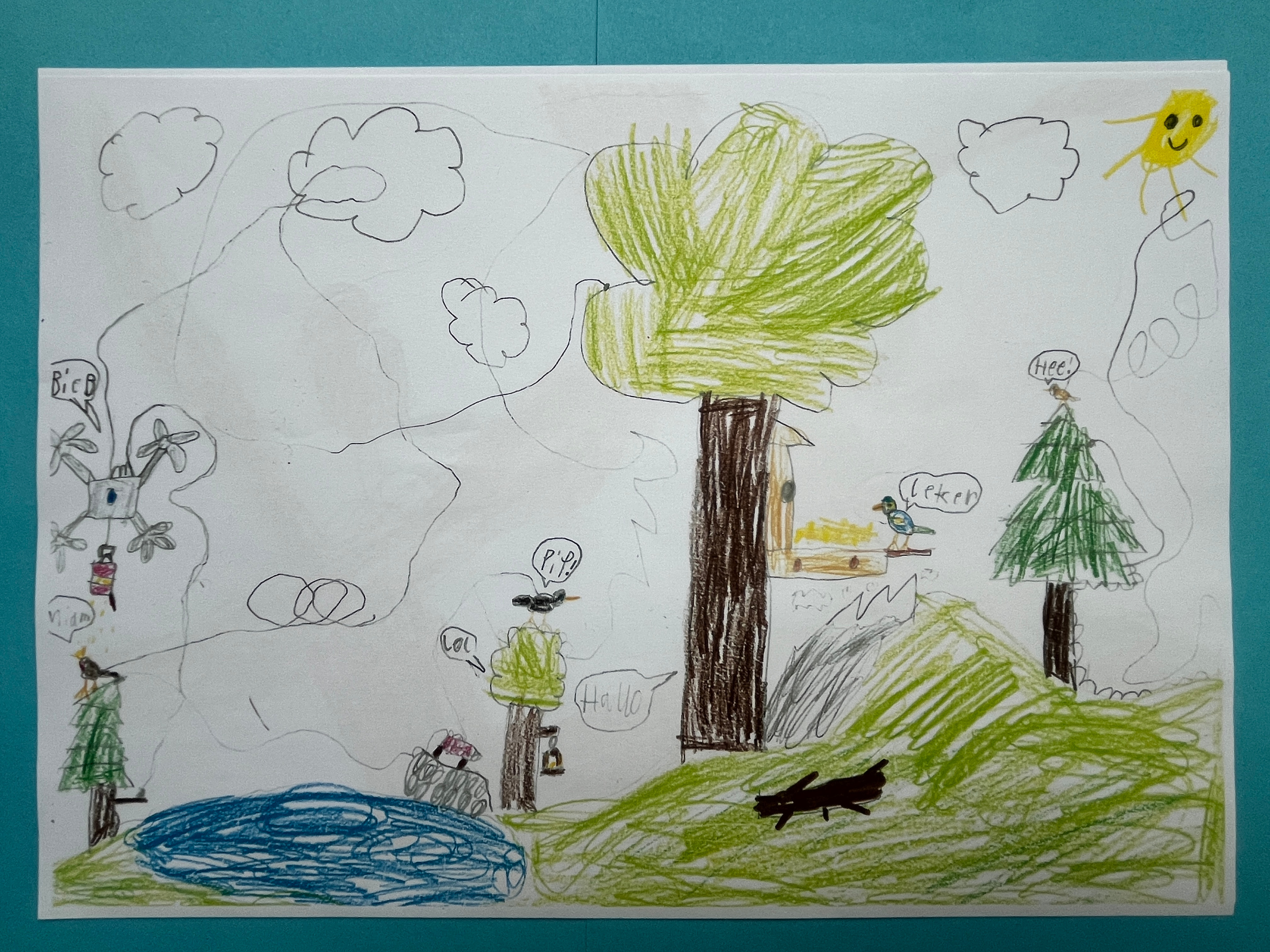 Zeichnung mit Quadrocopter